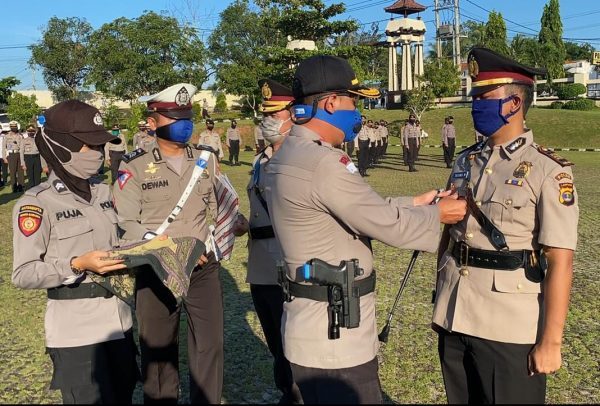 Kapolres Lampura Sertijab Kapolsek Bukit Kemuning