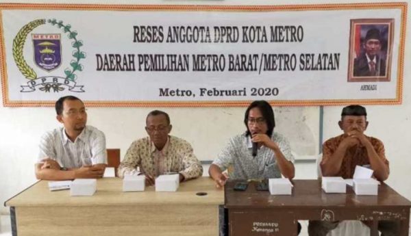 Reses DPRD Kota Metro Fraksi PKS Berikan Kesempatan Masyarakat Sampaikan Aspirasi