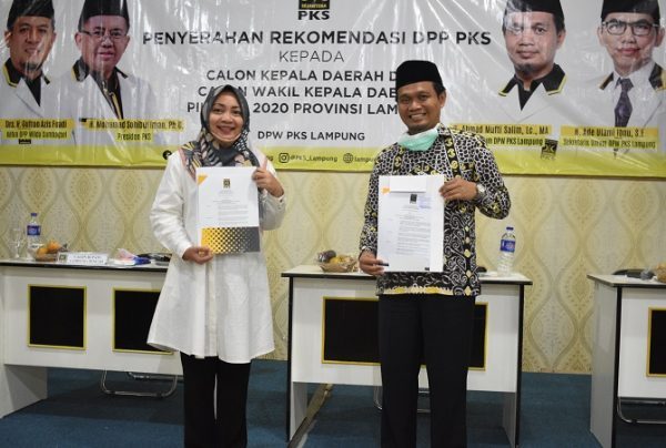 PKS Rekomendasikan Ahmad Mufti di Metro dan Nessy Kalvia Mustafa di Lampung Tengah