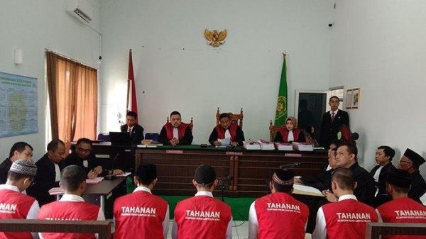 Para Terdakwa Kasus Diksar UKM Cakrawala FISIP Unila di Tuntut Jaksa Bersalah