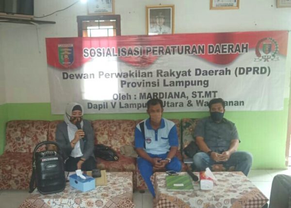 Lawan Narkotika, Anggota DPRD Provinsi Lampung Sosialisasi Perda Nomor 1/2019
