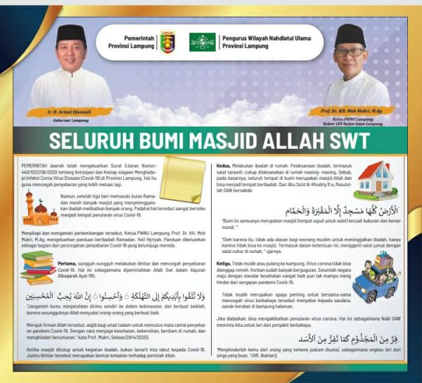 Nanang Imbau Masyarakat Patuhi Anjuran Ulama dan Umara Untuk Melaksanakan Ibadah Ramadan di Rumah