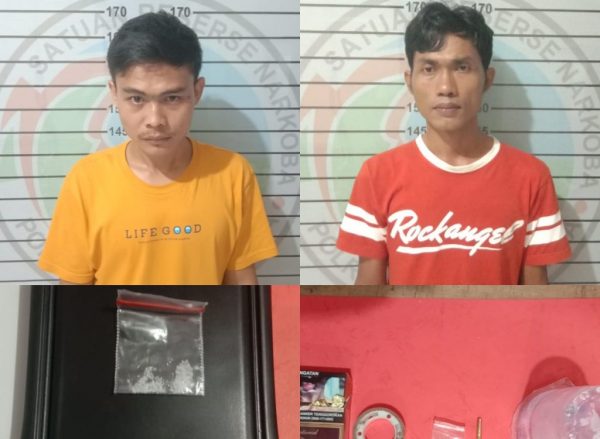 Tim Cobra Polres Lampura Tangkap Dua Pemakai Shabu