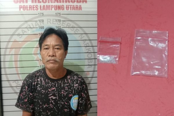 Edarkan Sabu di Bulan Ramadan, Pria Paruh Abad Ditangkap Satresnarkoba Polres Lampura