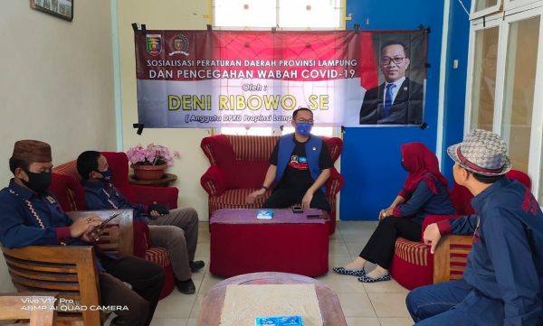 Deni Ribowo Sosialisasi Perda Anti Narkoba di Kantor PWI Way Kanan