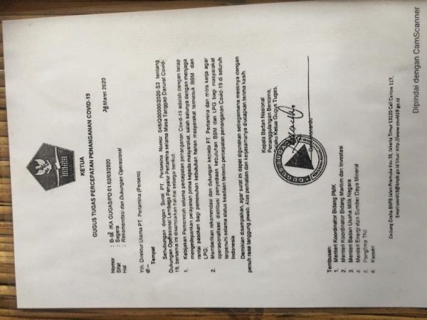 Pandemi Covid-19 Pengusaha Elpiji 3kg di Banten Kirim Langsung ke Kios, Bawa Surat Hiswana Migas dan Jenderla Doni Munardi