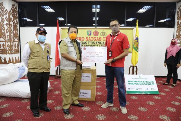 Terima Bantuan PT GGP dan Telkom Gubernur Arinal Apresiasi Peranan Swasta dalam Penanganan Covid-19