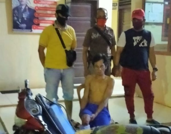 Curi Motor untuk Bayar Hutang Bahrudin Dilumpuhkan Unit Reskrim Polsek Sungkai Selatan