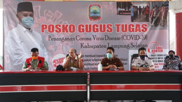 Monitor Penanganan Covid-19, LO BNPB Pusat Kunjungi Lamsel