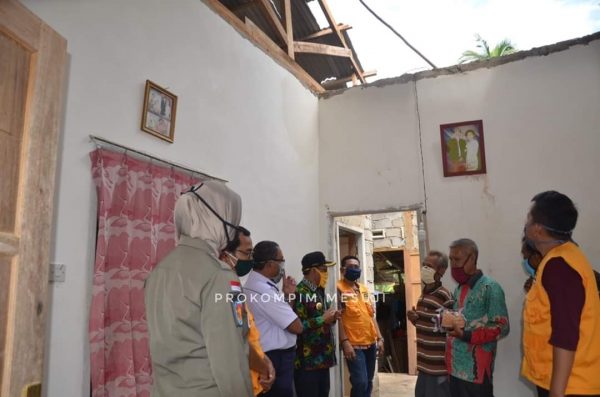 BPBD Mesuji Tunggu Laporan Korban Bencana Puting Beliung, Dinas Pertanian Siapkan Bantuan