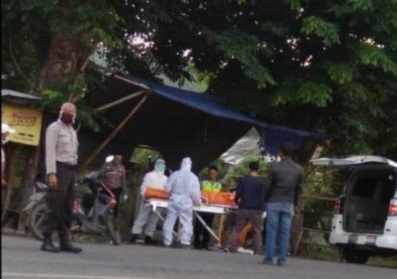 Perwira Propam Polda Lampung AKP Burhanudin Wafat Mendadak Saat Joging Pagi Diangkut Tim Medis APD Lengkap