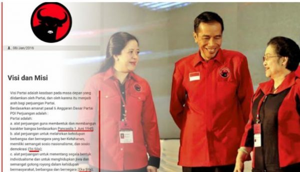 Konsep Trisila dan Eka Sila Ternyata Tertulis Dalam Visi Misi PDI Perjuangan?