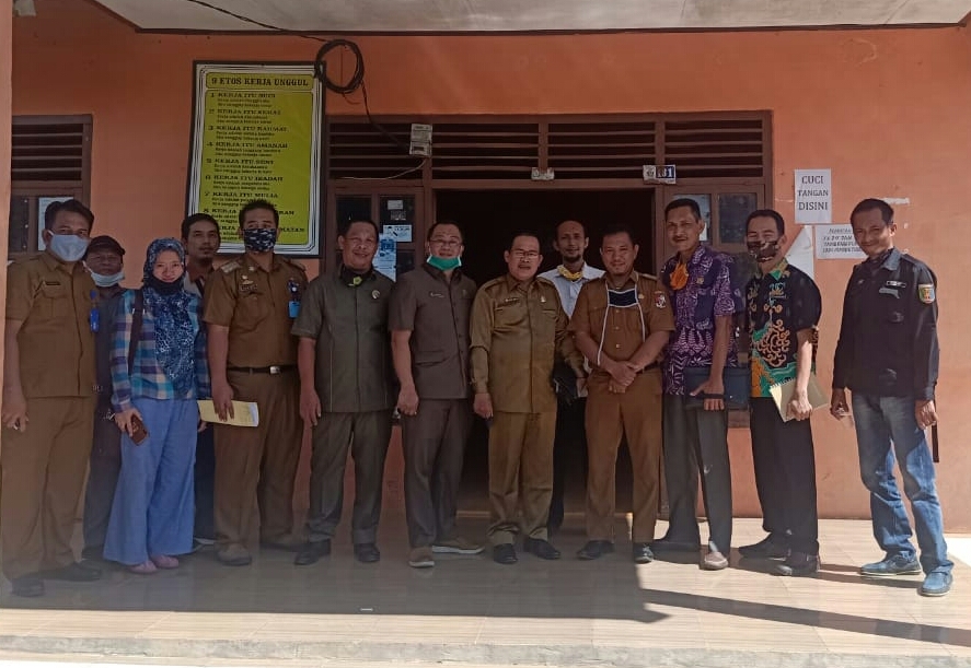 Komisi I DPRD Lampura Tinjau Penanganan Covid-19 Desa Talangbojong