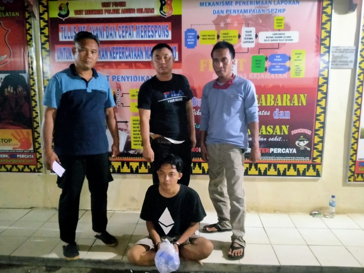 Sedang Nyabu, Pelaku Curat Diringkus Polsek Abung Selatan