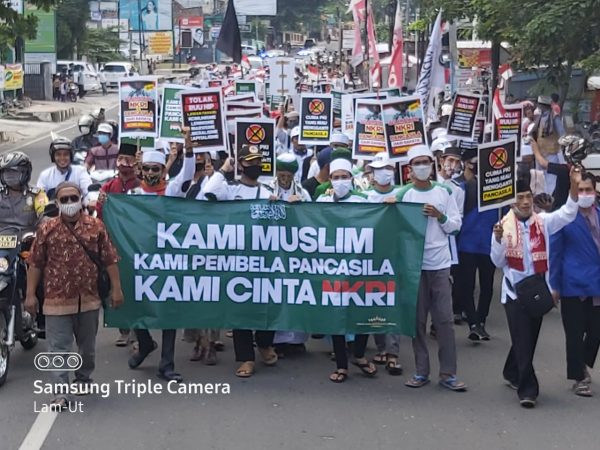 Forum Suara Masyarakat Lampung Tolak RUU HIP, Aksi Longmarch Tuju DPRD Provinsi Lampung