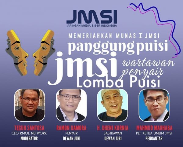 Jelang Munas JMSI Gelar Lomba Puisi Wartawan Secara Virtual