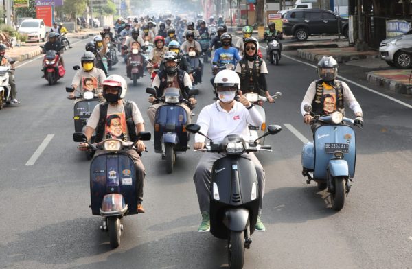 Vespa Mania Siap Berjuang Wujudkan ‘Bandar Lampung Baru’ Bersama Rycko Menoza