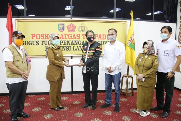 Lagi Pemprov Lampung Terima Bantuan Alat Rapid Test dari Bravo Lima