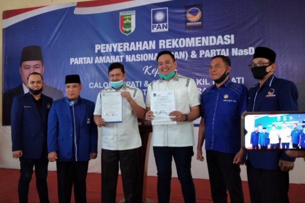 Dendi Akan Dapat Lawan Pilkada Pesawaran Nasir-Naldi Terima Dua Dukungan PAN Dan NASDEM