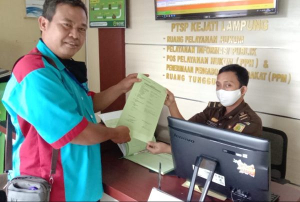 Dugaan Korupsi Anggaran Bantuan Covid-19 Biro Kesra Resmi Dilapokan Ke Kejati Lampung