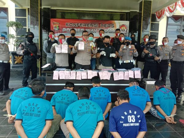 Sat Narkoba Polres Way Kanan Gulung Tujuh Napi Edarkan Sabu di Lapas Kelas II B Way Kanan