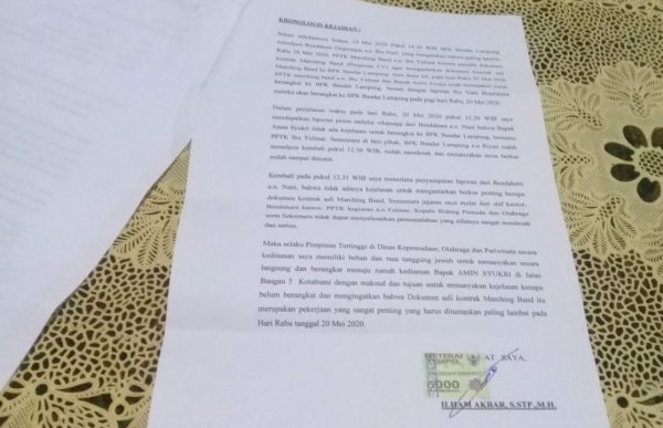 Sampaikan Klarifikasi Tertulis, Kadispora Lampung Utara Ilham Akbar Merasa Ada Upaya Pencemaran Nama Baik?