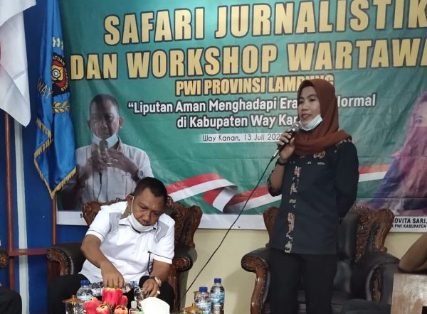 PWI Way Kanan Sambut Selamat Datang Ketua PWI Lampung