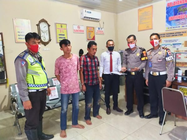 Sempat Kejar-Kejaran Lantas Polres Lampung Utara Tangkap Dua Pemuda Asal Lampung Tengah, BB Kunci Leter T 