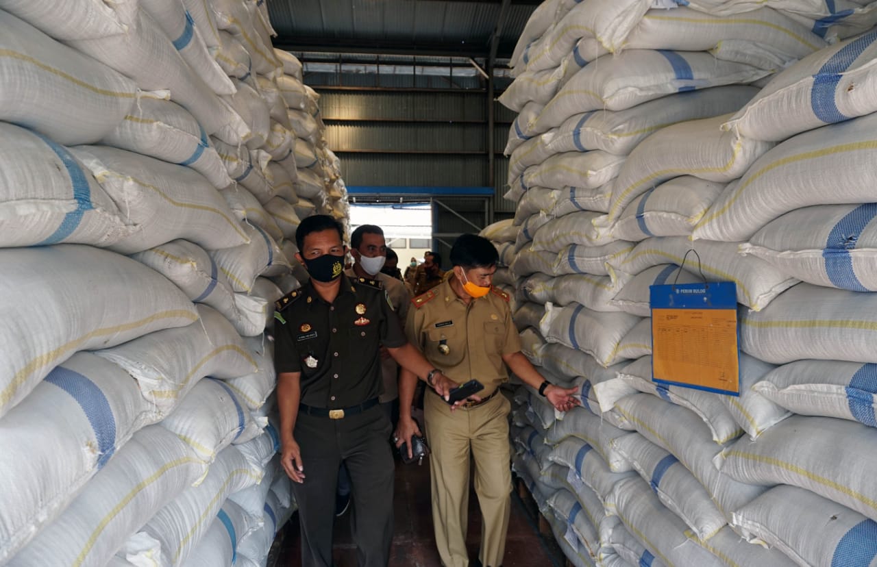 DKP Lamsel Siapkan 256,739 Ton Cadangan Beras Untuk Bencana