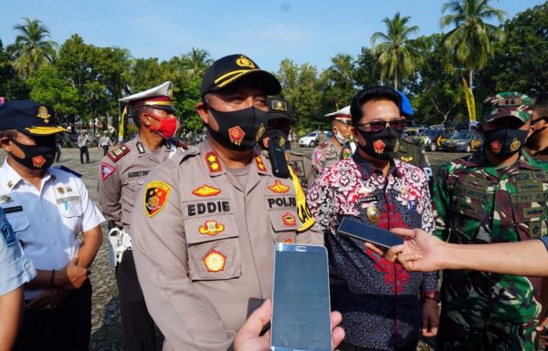 Pimpin Apel Operasi Patuh Krakatau AKBP Eddi Purnomo Ingatkan Ketertiban Lalulintas dan Protokol Kesehatan