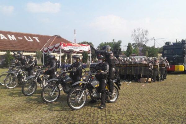 Dir Samapta Polda Lampung Menilai Lomba Dalmas Polres Lampung Utara