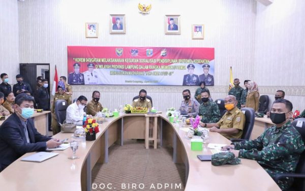Mobilitas Mulai Tinggi Pangdam Sriwijaya Ingatkan Penanggulangan Covid-19 di Lampung