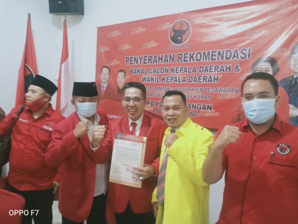 PDIP Rekom Pertahana Lampung Zaiful-Sudibyo Untuk Pilkada Lampung Timur