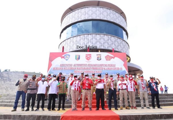 Gubernur Lampung Hadiri Pawai Komunitas Automotive Jelajah Lampung Peduli 