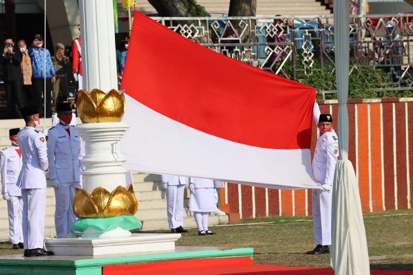 Gubernur Inspektur Upacara Peringatan HUT RI Ke-75 Pasukan Paskibraka Hanya Pengibar