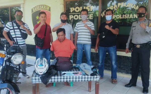 Penodong Modus Serempet Motor dan Rampas Uang Pedagang di Tangkap Polsek Gunung Agung