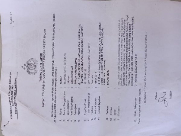 Akte Segel Tanah Paman Senilai Rp1,5 Miliar Raib Dari Rumah Tapi Ada di Tangan Orang Lain Ahli waris Lapor Polisi