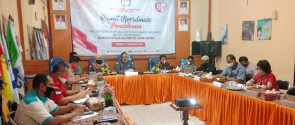KPU Gelar Rakor Bahas Soal Syarat Calon Wali Kota dan Wakil Wali Kota Metro 2020