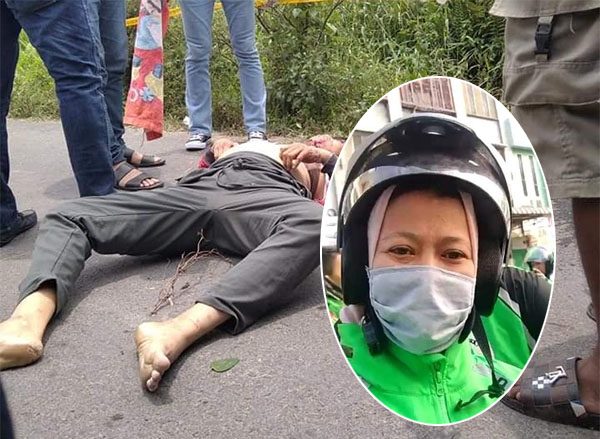 Dalam Kondisi Terlihat Hamil Fitri Yanti Janda Driver Ojol Tewas Mengenaskan Mayatnya Telungkup di Parit Dengan Luka di Leher