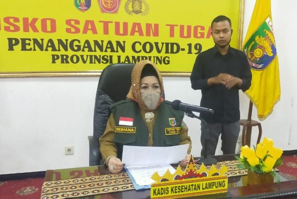Pasien Terkonfimasi Covid-19 Lampung Bertambah 44 Orang, Terbanyak 26 Pasien Dari Lampung Utara Satu Diantaranya Pejabat