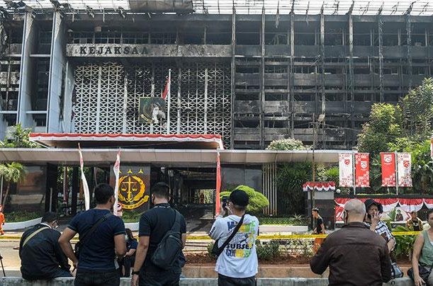 Polri Selidiki Kebakaran Kajagung Berkantor Sementara di Kantor Badiklat Kejaksaan Agung