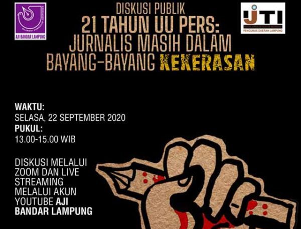 AJI dan IJTI Lampung Gelar Diskusi Publik 21 Tahun Kemerdekaan Pers