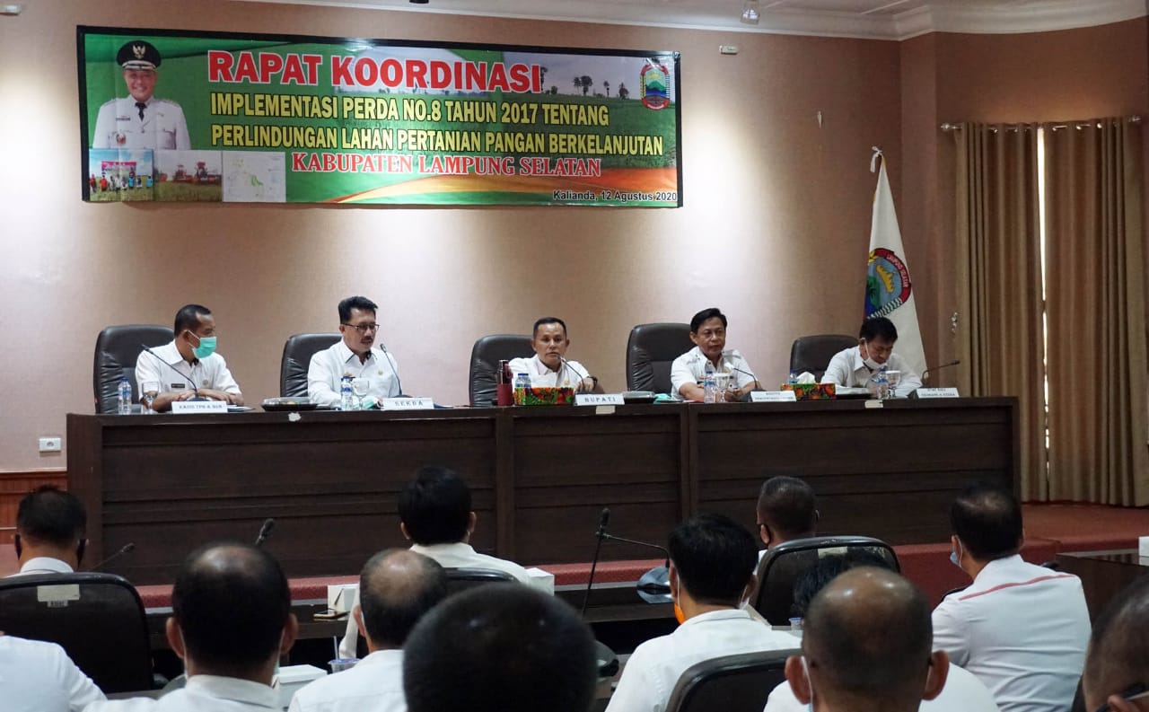 Jamin Ketersediaan Lahan Pertanian, Pemkab Lamsel Komitmen Dukung PLP2B