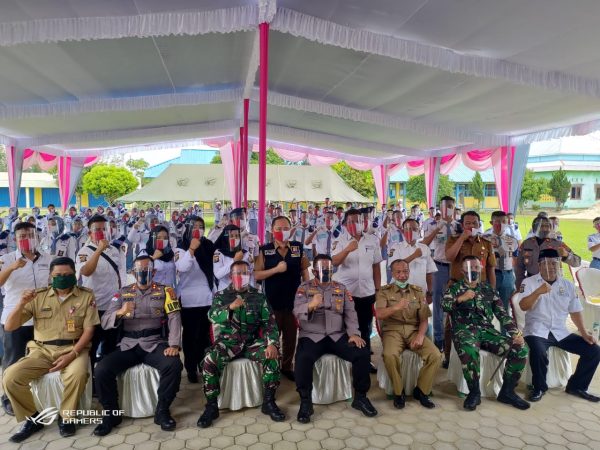 Kapolres Lampura Dampingi Dir Binmas Polda Lampung Sosialisasi Bela Negara di SMA Hangtuah