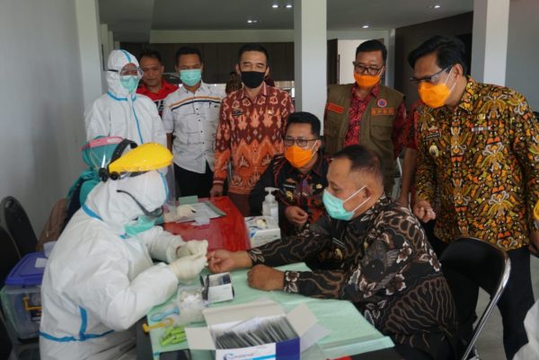Giliran Bupati, Sekda dan Pejabat di Rapid Test