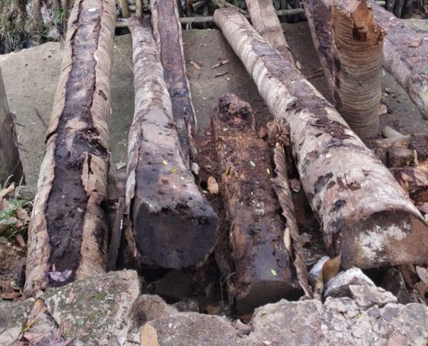 Jembatan Penghubung Menuju Kantor Kecamatan Bekri Ambrol dan Rusak Berat