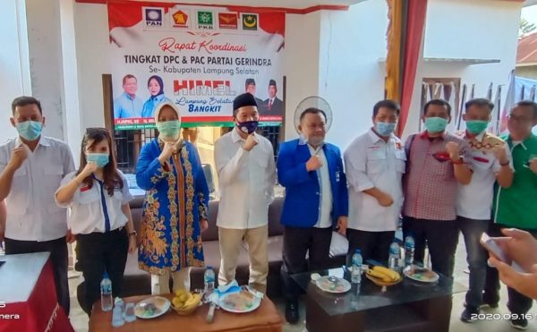 Setelah PKB, Konsolidasi Partai PAN dan Gerindra dan Koalisi Lamsel Bangkit Siap Menangkan Hipni-Melin