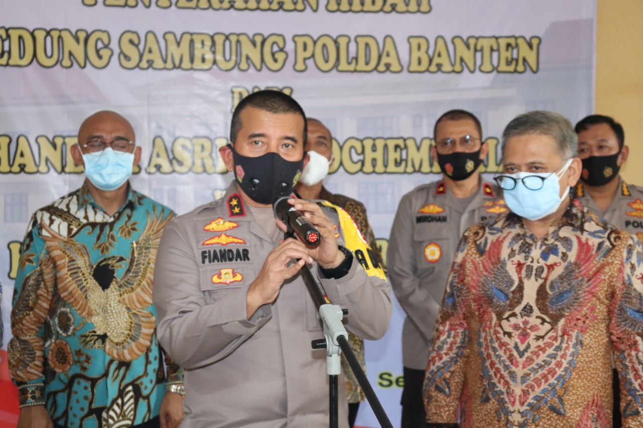 PT. Chandra Asri, Tbk. Hibahkan Gedung Pelayanan Ke Polda Banten Secara Virtual