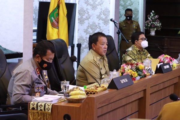Gubernur Lampung Pimpin Rapat Koordinasi Mengatasi Covid-19 Pada Pilkada Serentak 2020