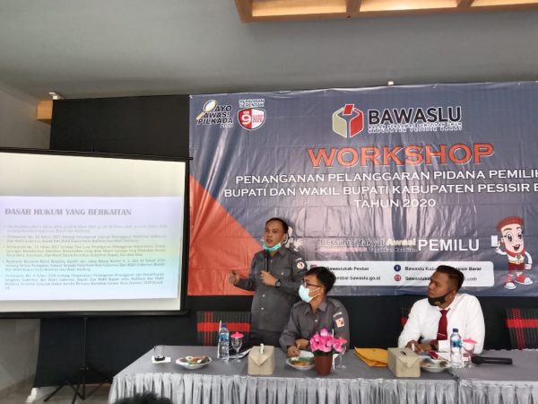 Bawaslu Pesisir Barat Workshop Penanganan Pelanggaran Pidana Pemilihan